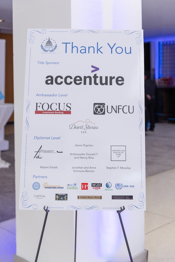 UN 80 Gala Sponsor Board